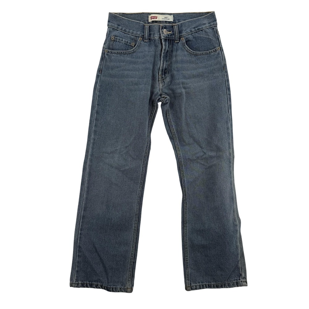 Levi's Jeans Boys 12 Regular Blue 505 Straight Denim 26x26 Zip Fly Classic